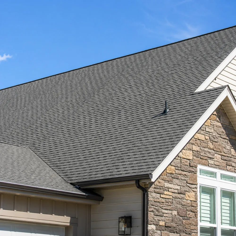 Before and after roof-cleaning